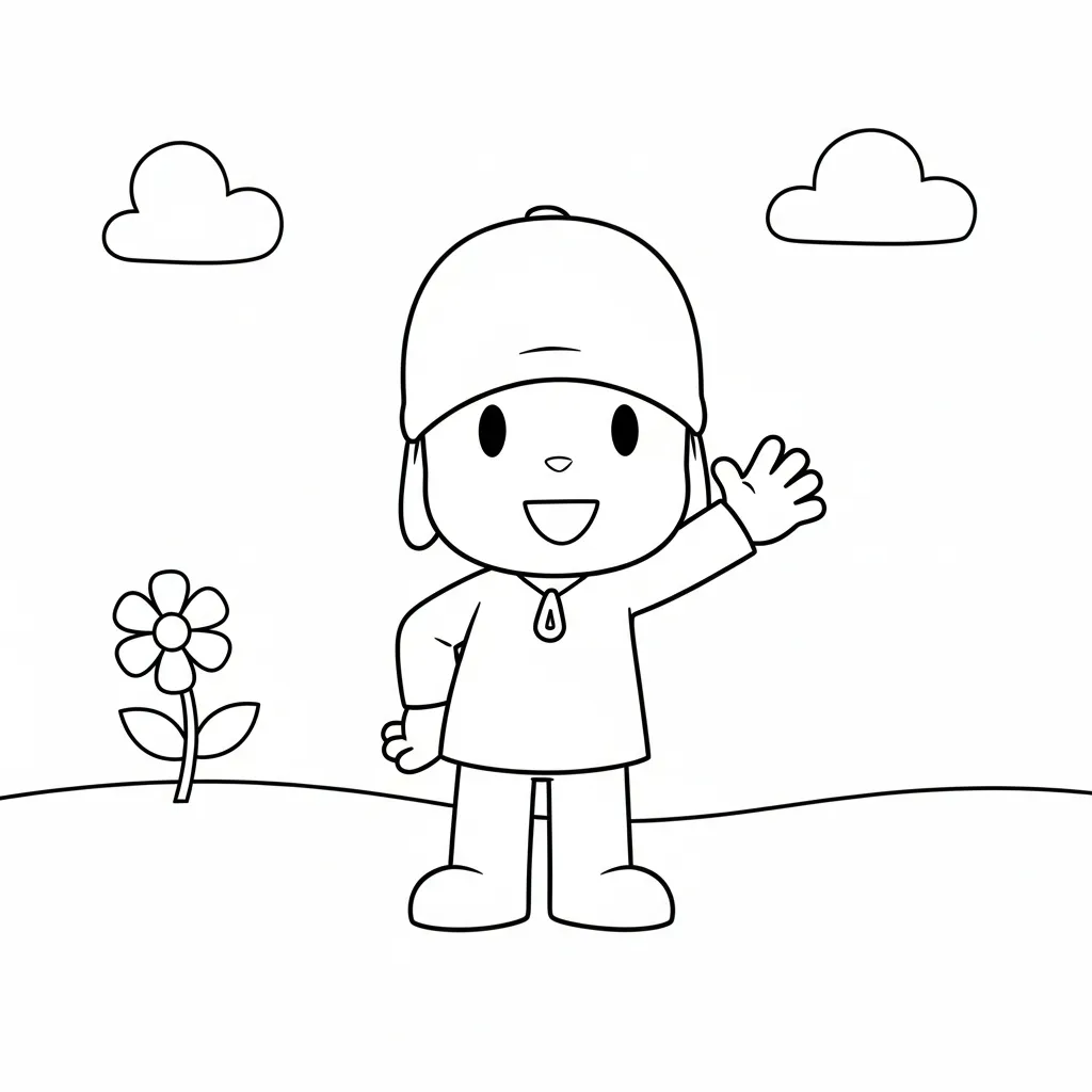 Pocoyó Para Colorear para colorear para imprimir gratis