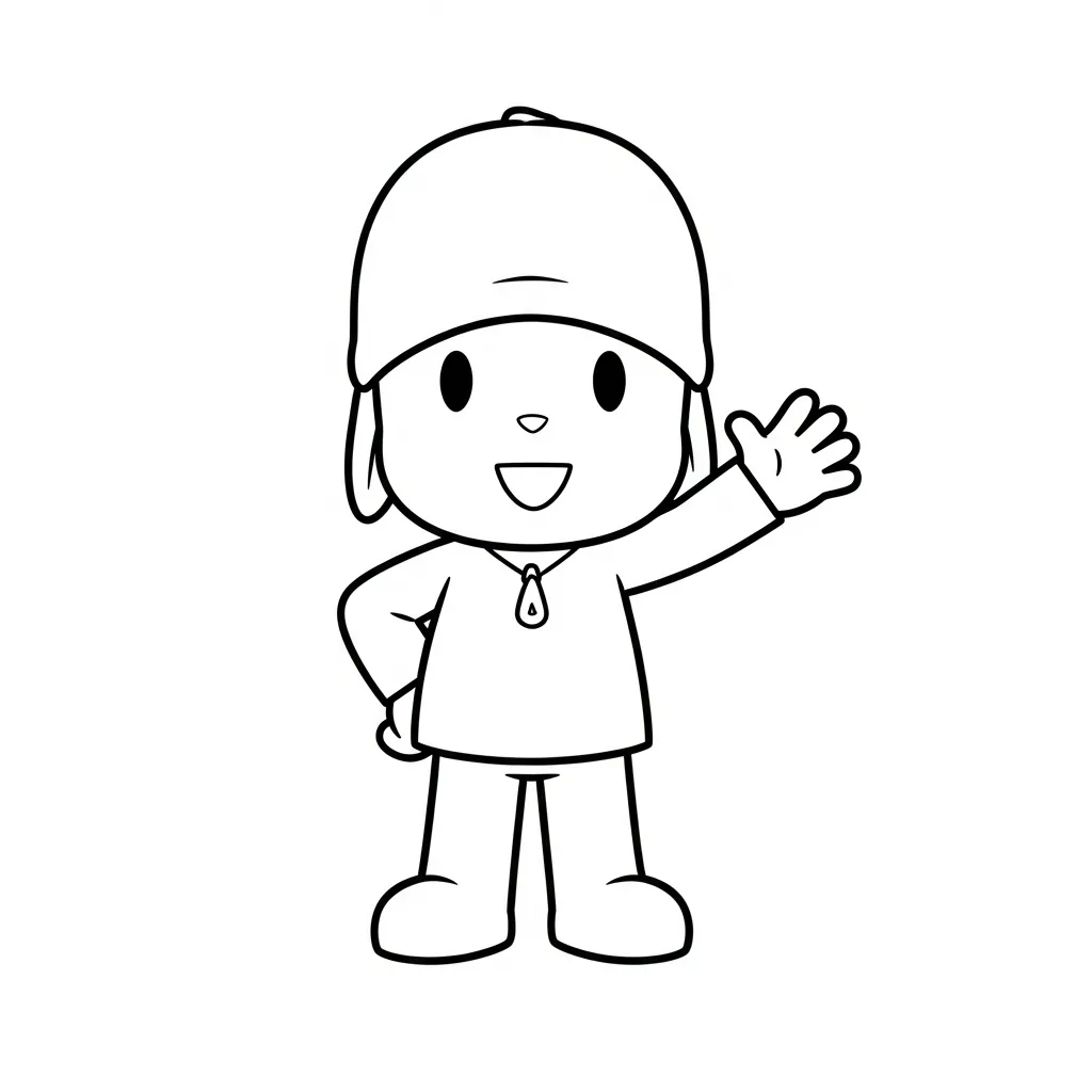 Pocoyó Para Colorear para colorear para imprimir a4