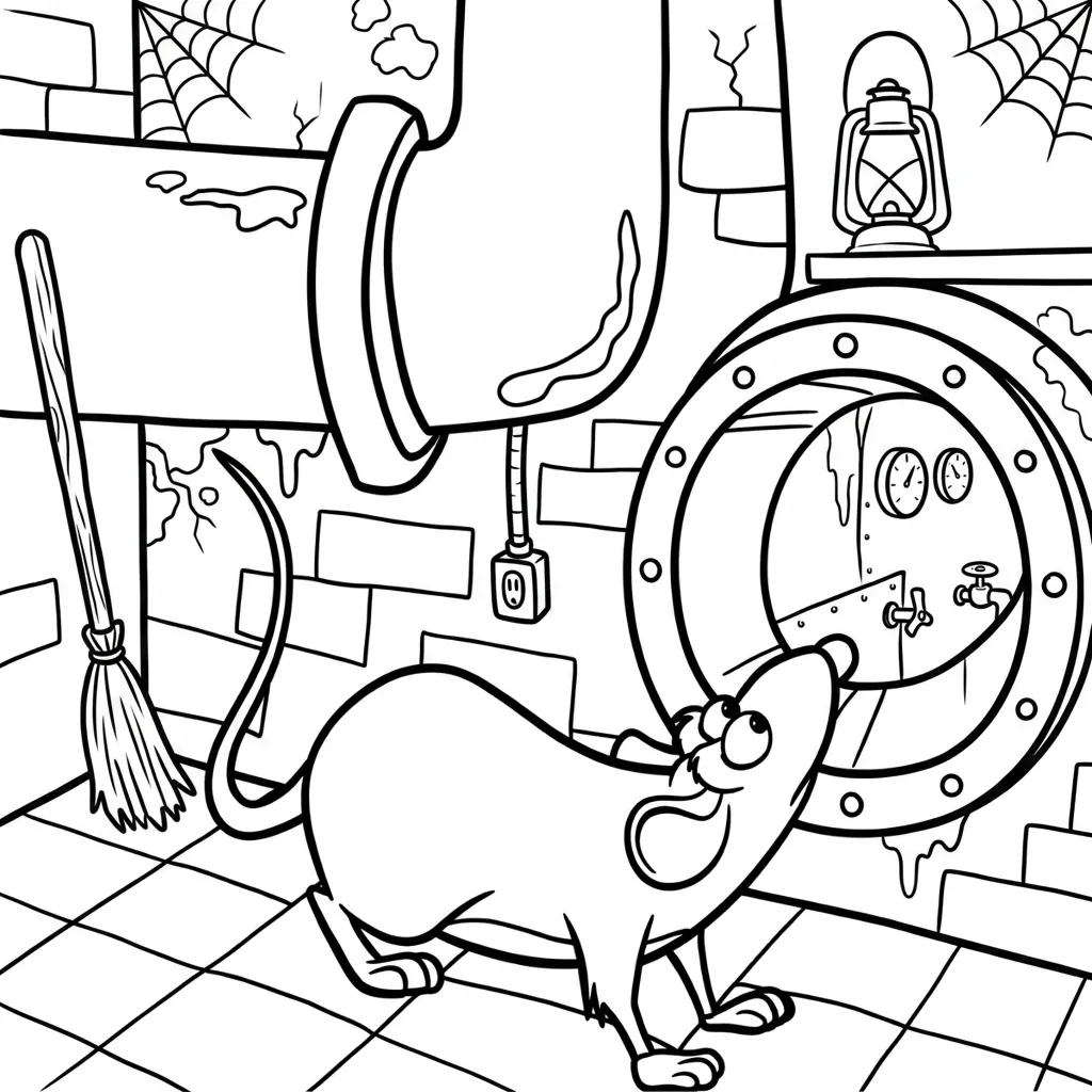 Ratatouille 1 para colorear para imprimir para niño de 7 años