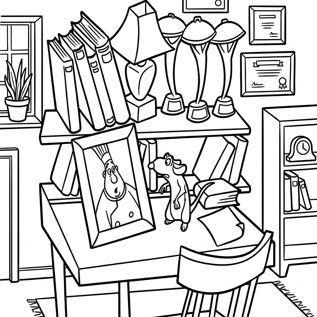 Ratatouille 10 para dibujar en línea