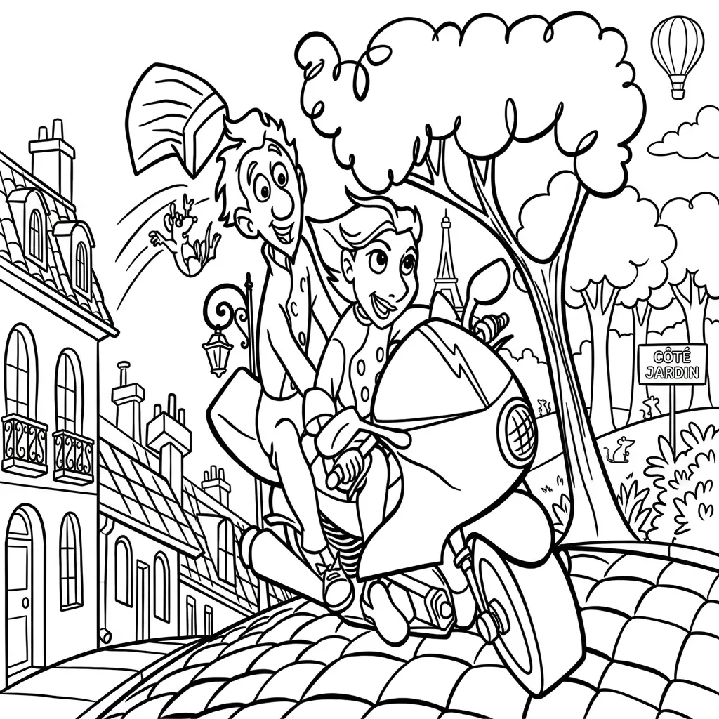 Ratatouille 13 para dibujar en línea