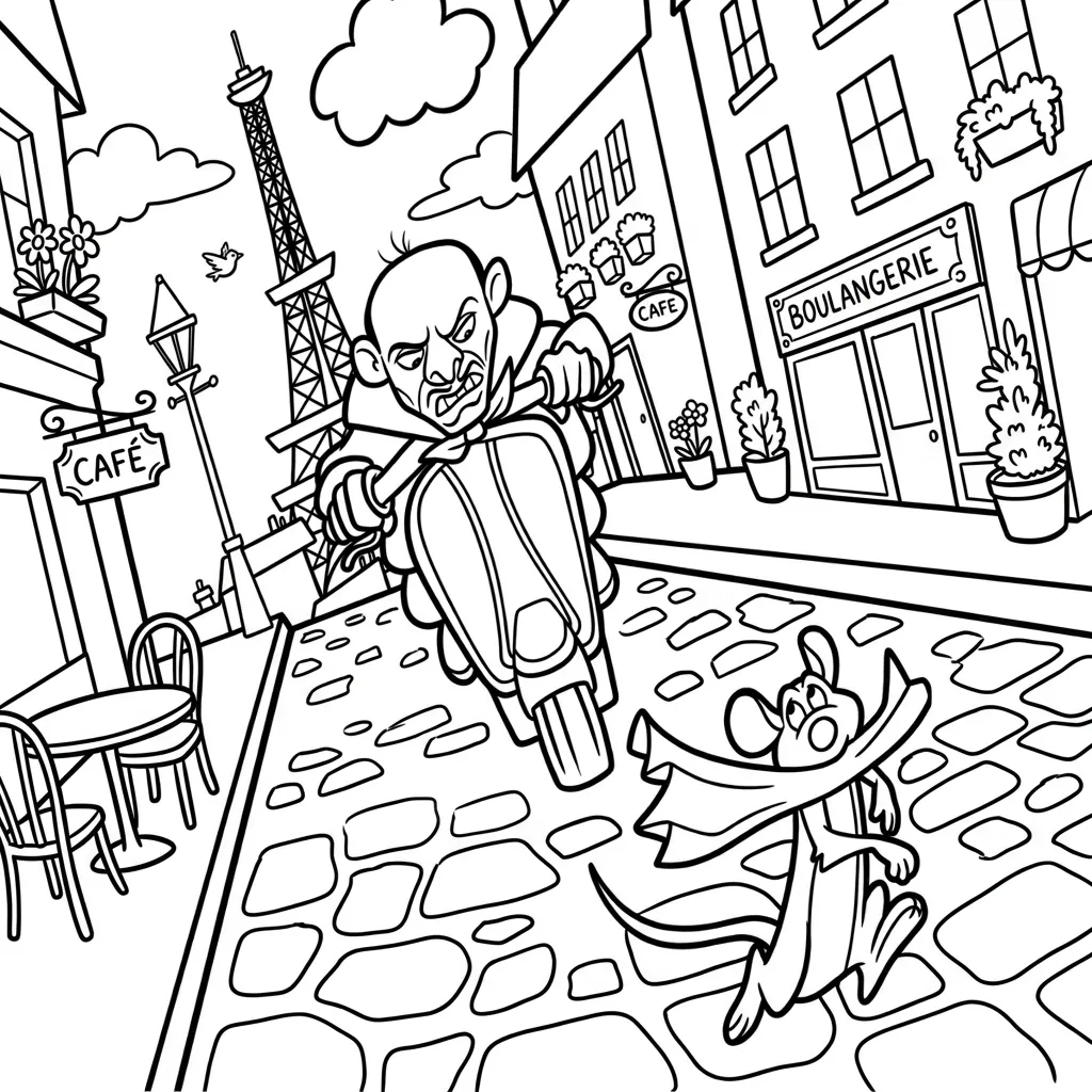 Ratatouille 15 para colorear para imprimir gratis