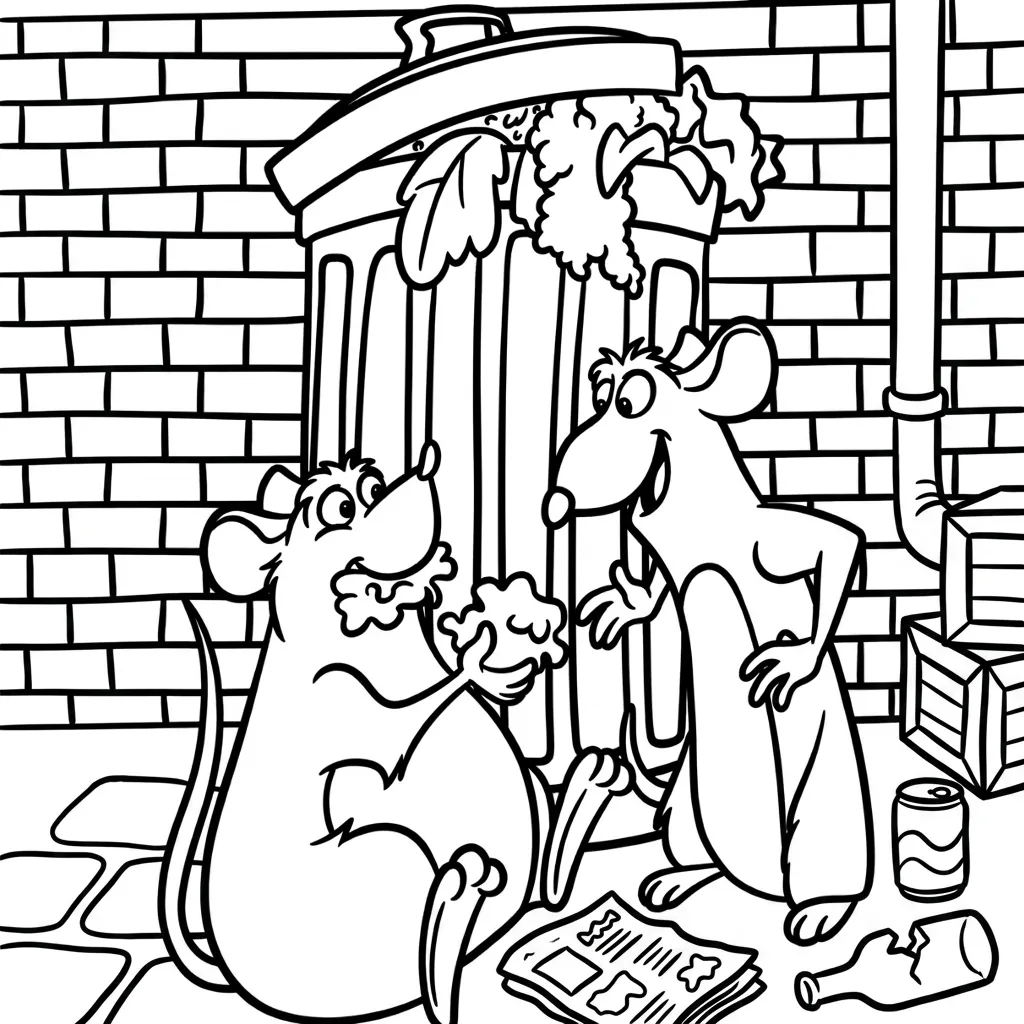 Ratatouille 16 para colorear para imprimir gratis