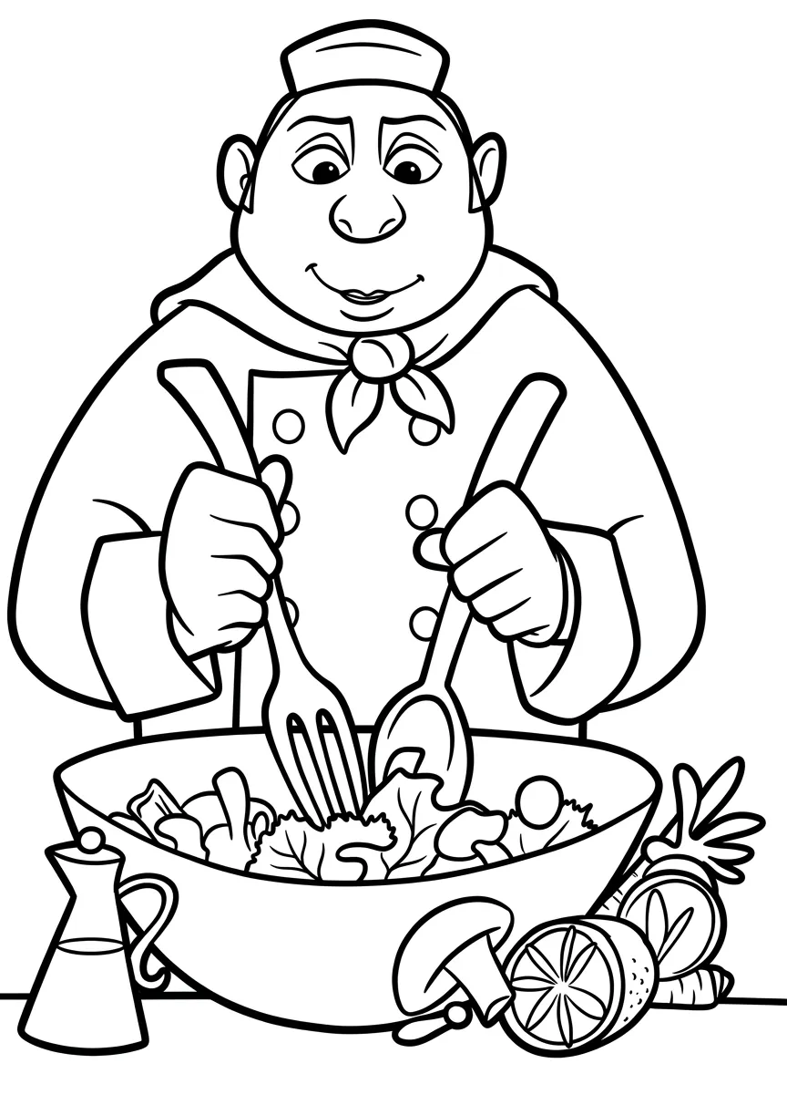 Ratatouille 25 para colorear gratis para imprimir