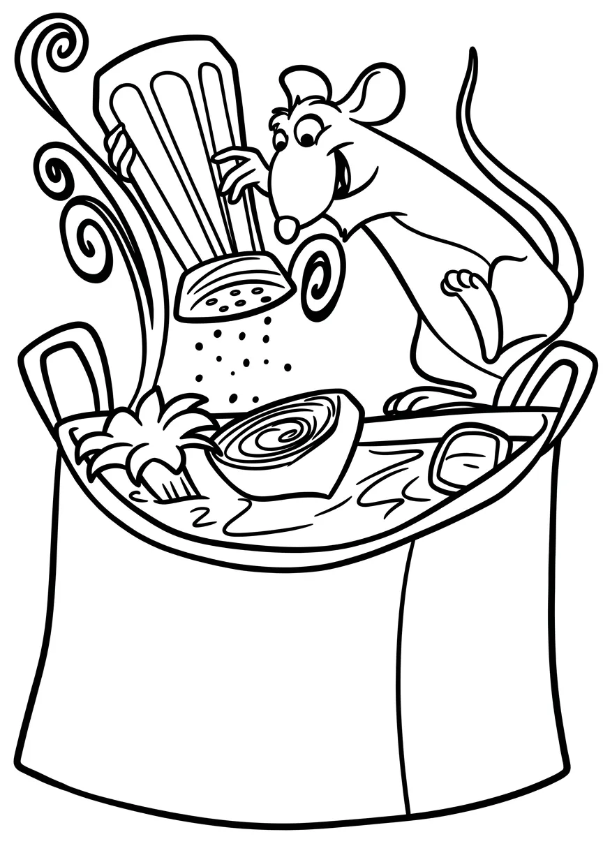 imagen de Ratatouille 27 para colorear para niño