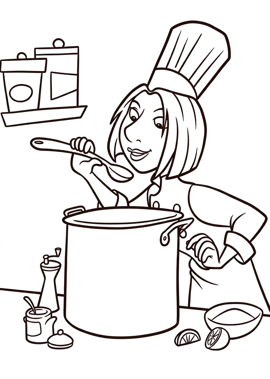 Ratatouille 29 para colorear para niño para imprimir