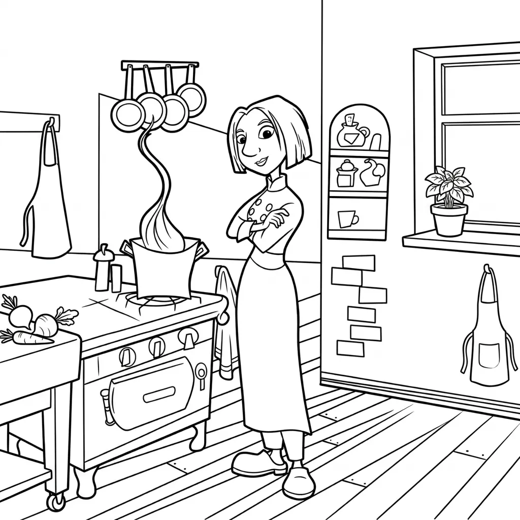 Ratatouille 5 para colorear para imprimir gratis