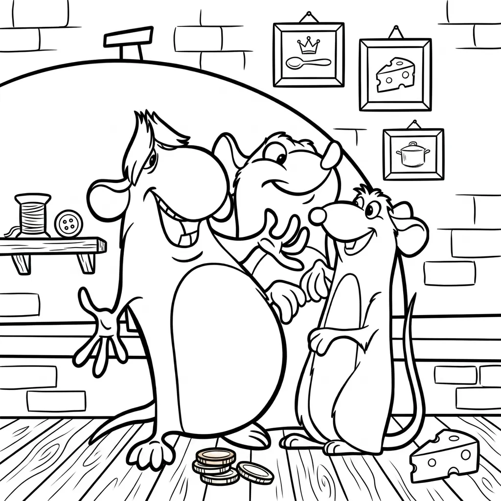 Ratatouille 6 para colorear gratis