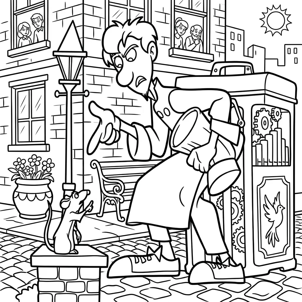 Ratatouille 7 para colorear para niños para descargar