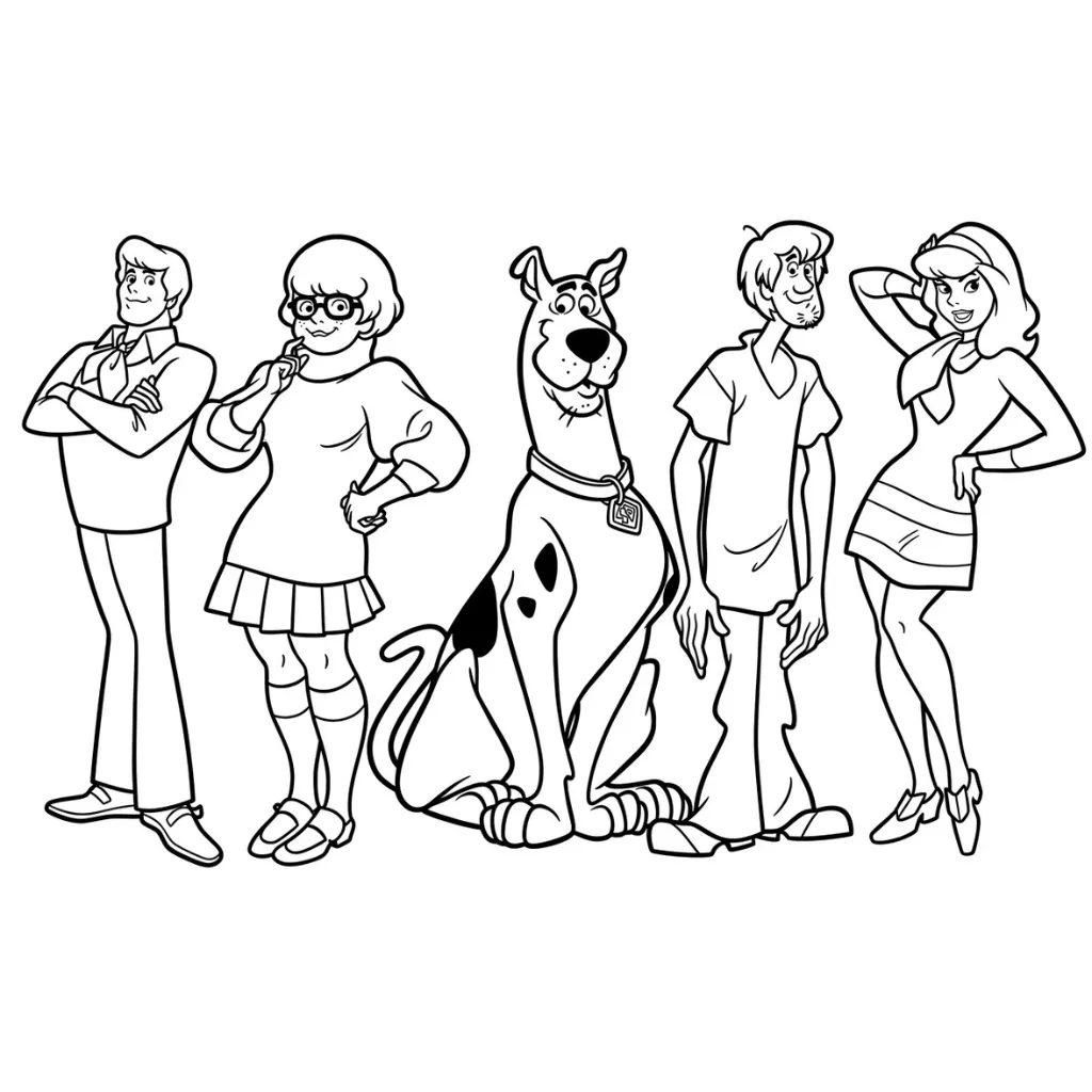 Scooby Doo 11 para dibujar e imprimir