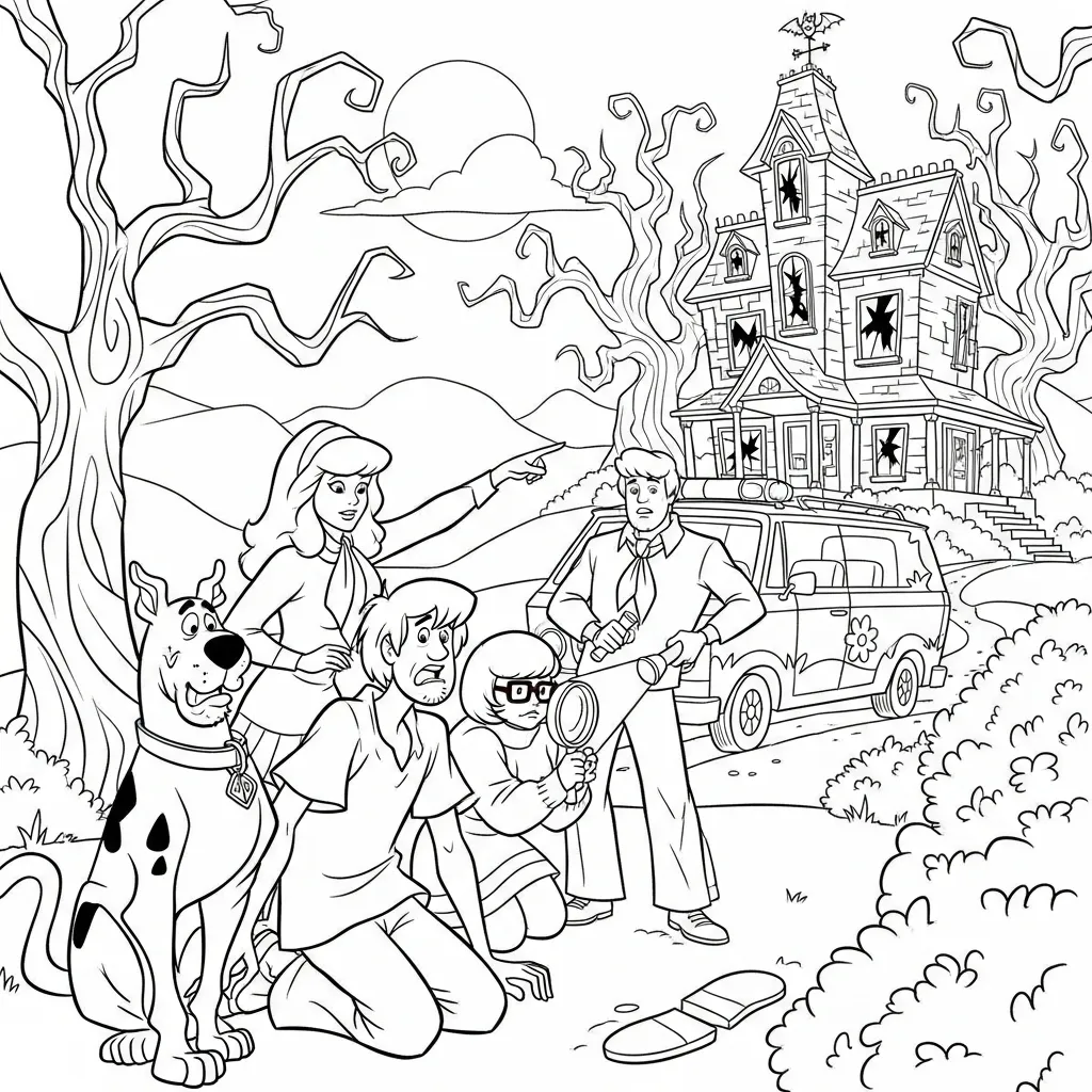 para imprimir Scooby Doo 16 para colorear gratis