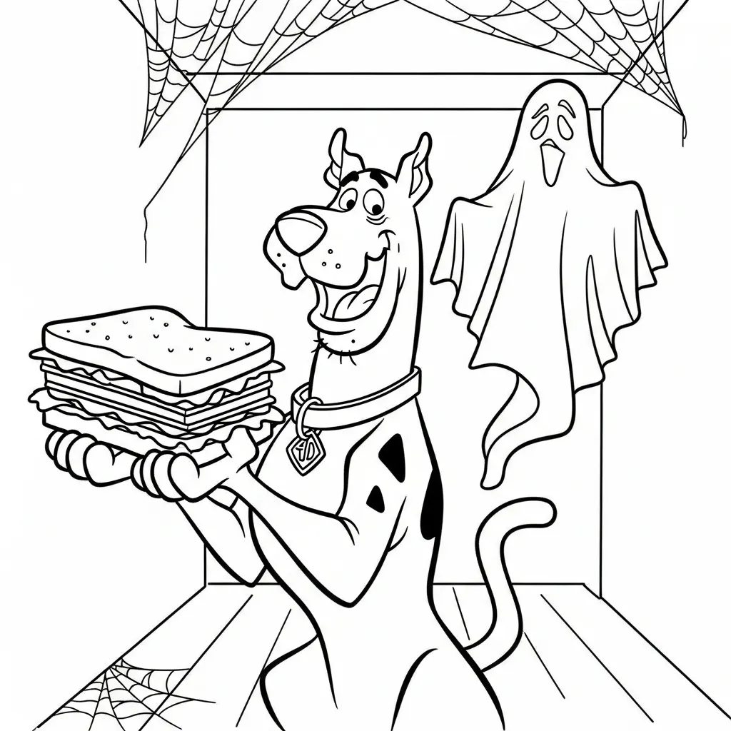 Scooby Doo 19 para colorear para descargar