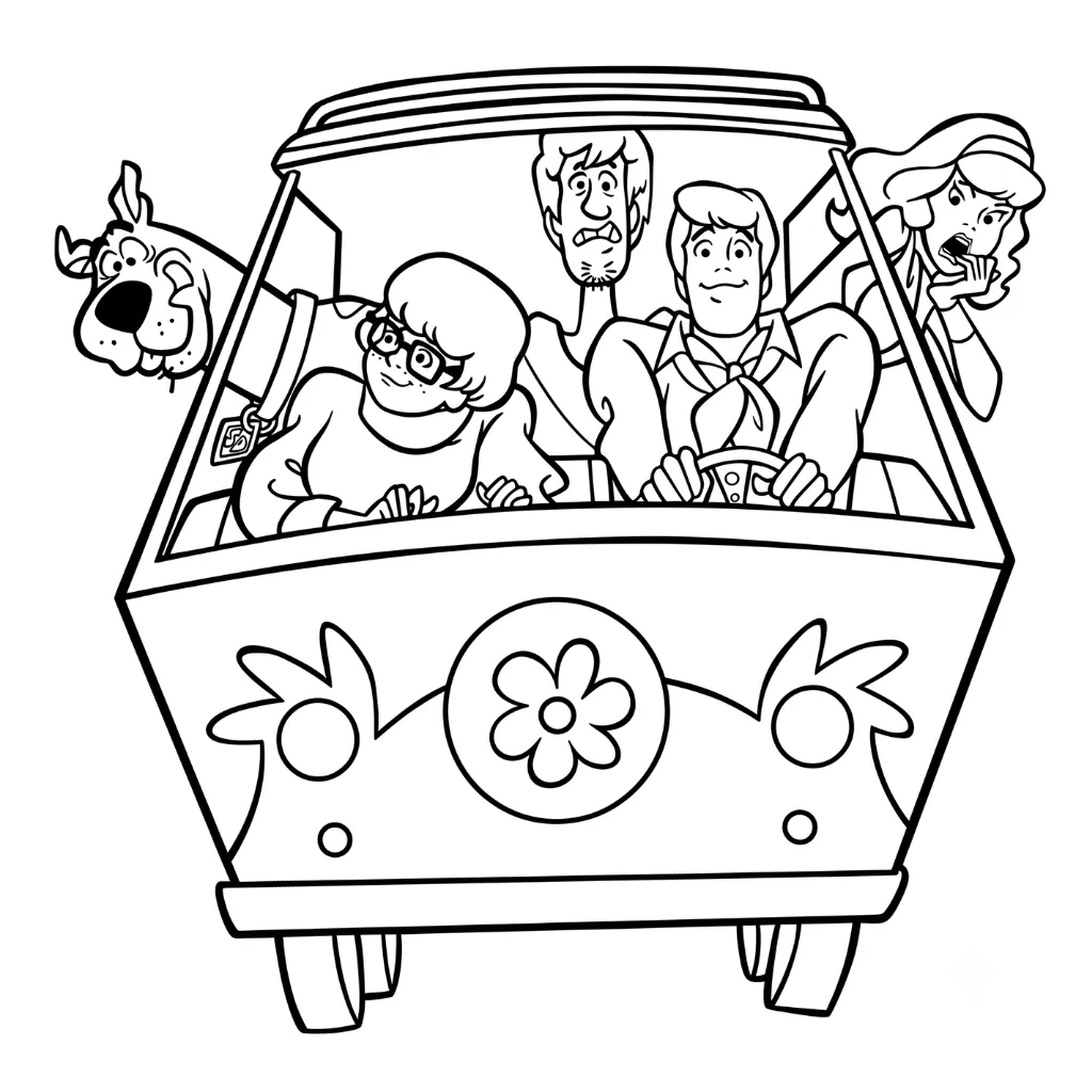 Scooby Doo 2 para colorear de para niños