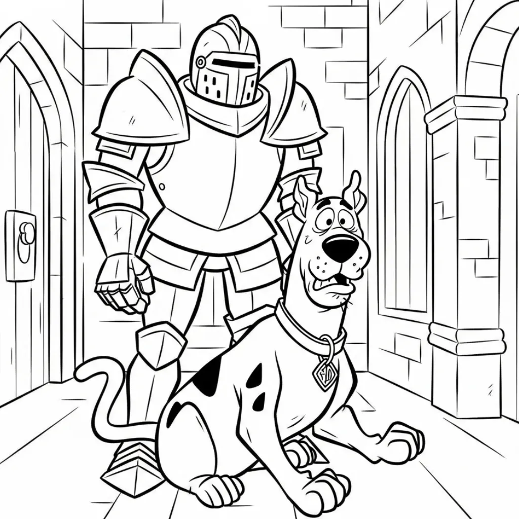 Scooby Doo 20 para colorear para imprimir para niño de 6 años