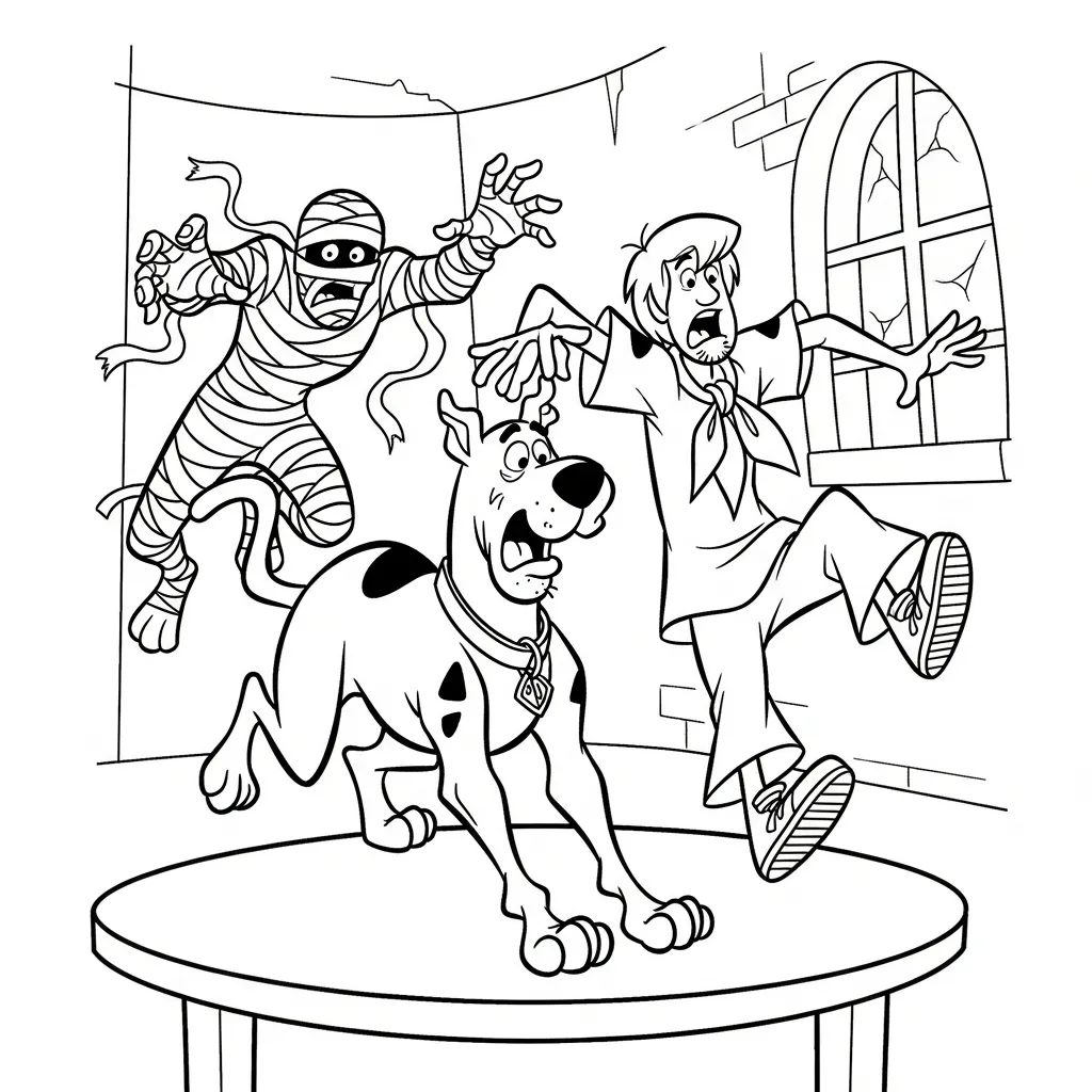 Scooby Doo 26 para colorear para imprimir gratis