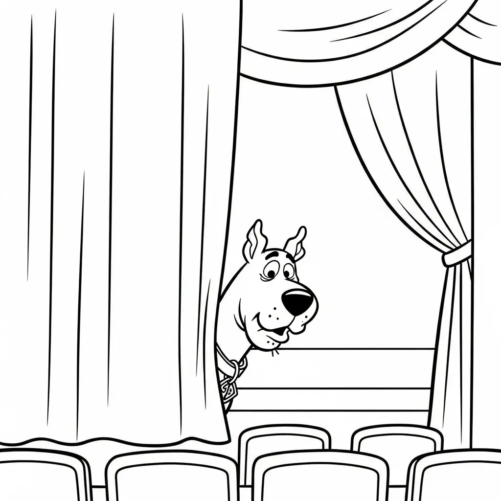 Scooby Doo 28 para colorear para niño de 5 años