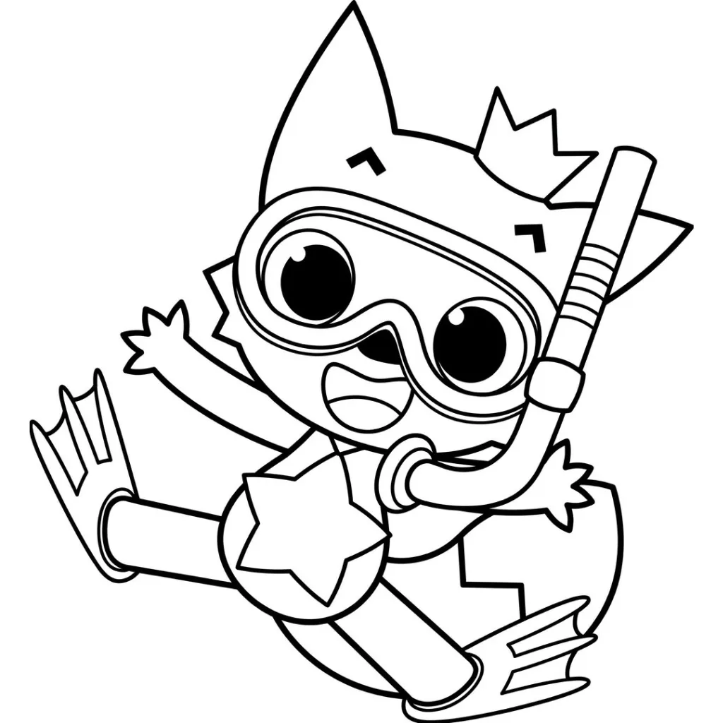 Bebefinn 1 para colorear y dibujo para imprimir