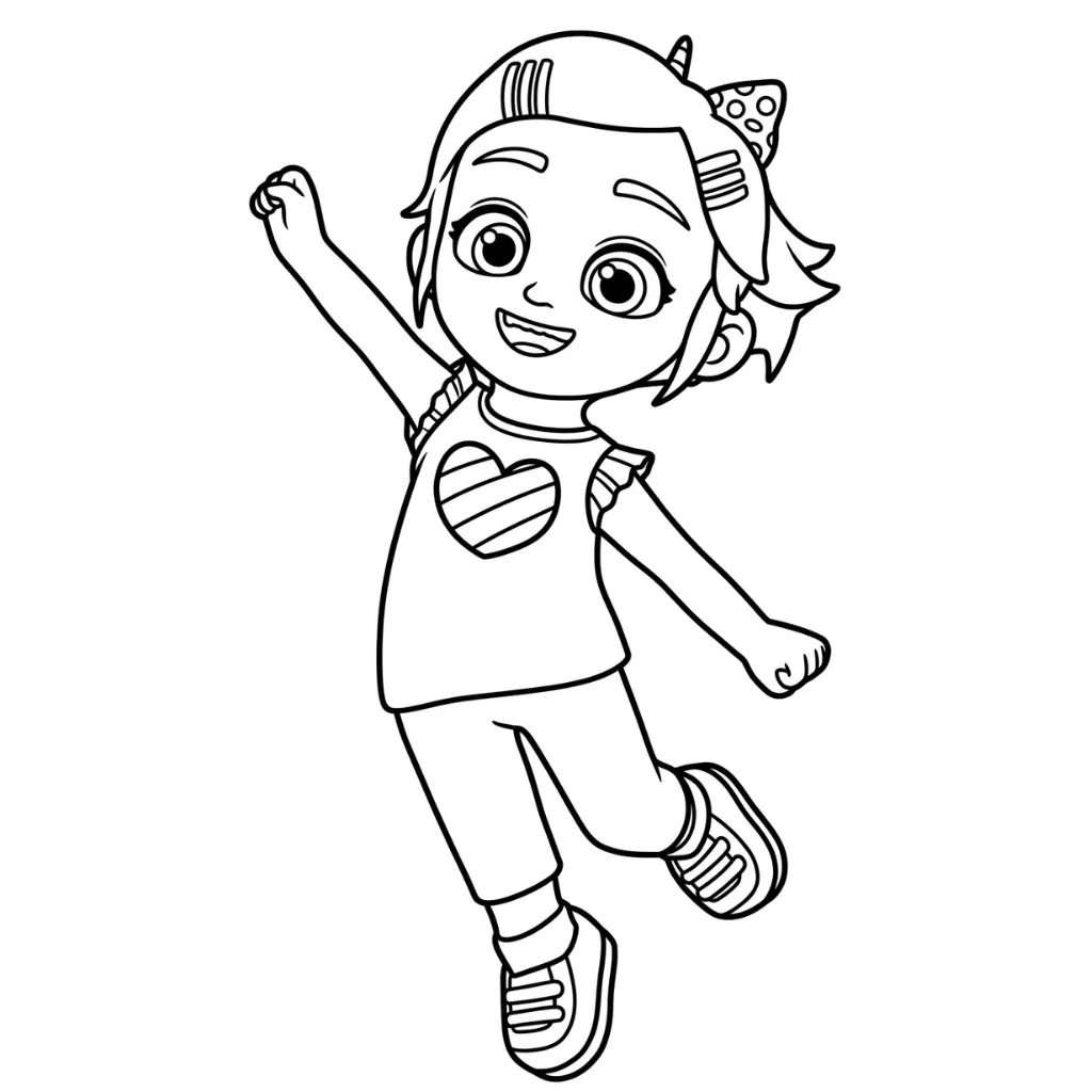 imagen de Bebefinn 10 para colorear para niño
