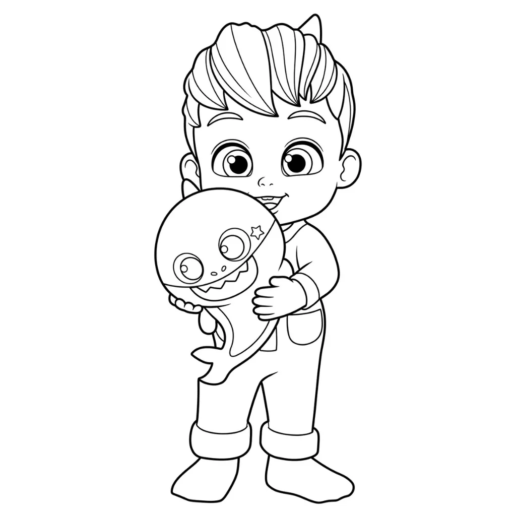 imprimir Bebefinn 2 para colorear para niño
