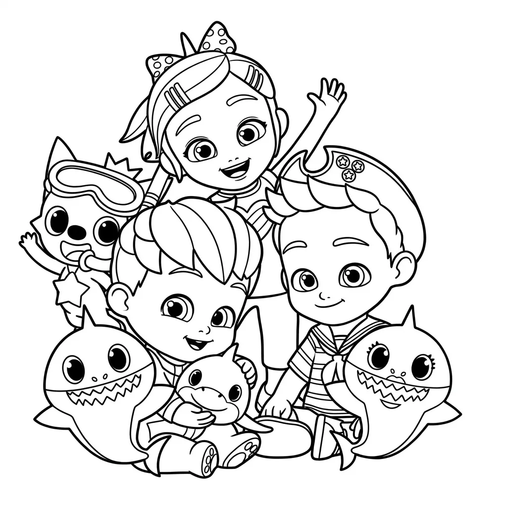 Bebefinn 23 para colorear para imprimir a4