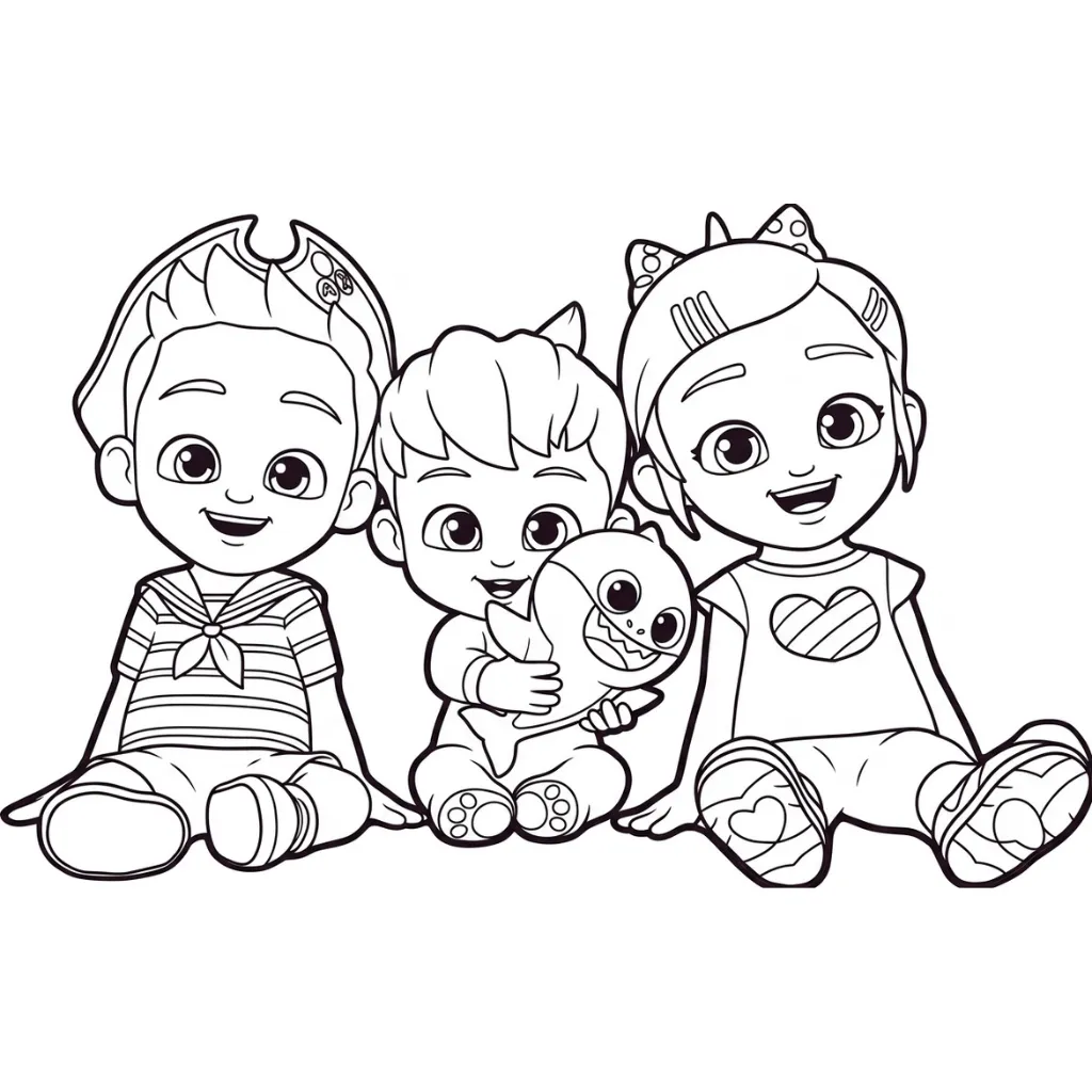 Bebefinn 8 para colorear para imprimir para niños