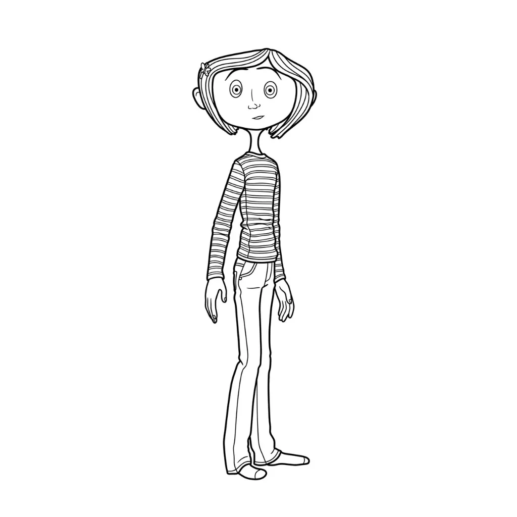 Coraline 14 para colorear para imprimir gratis