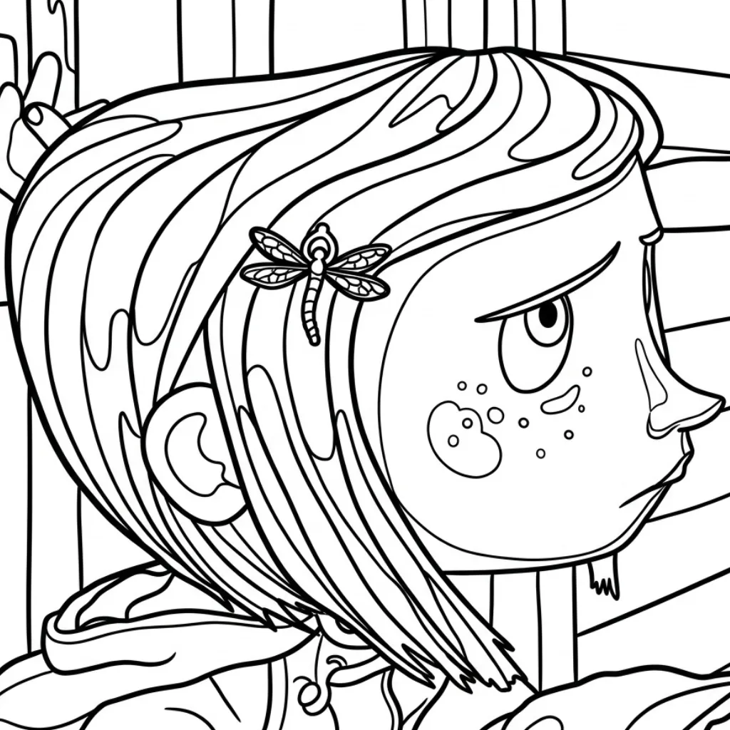 Coraline 5 para colorear para imprimir