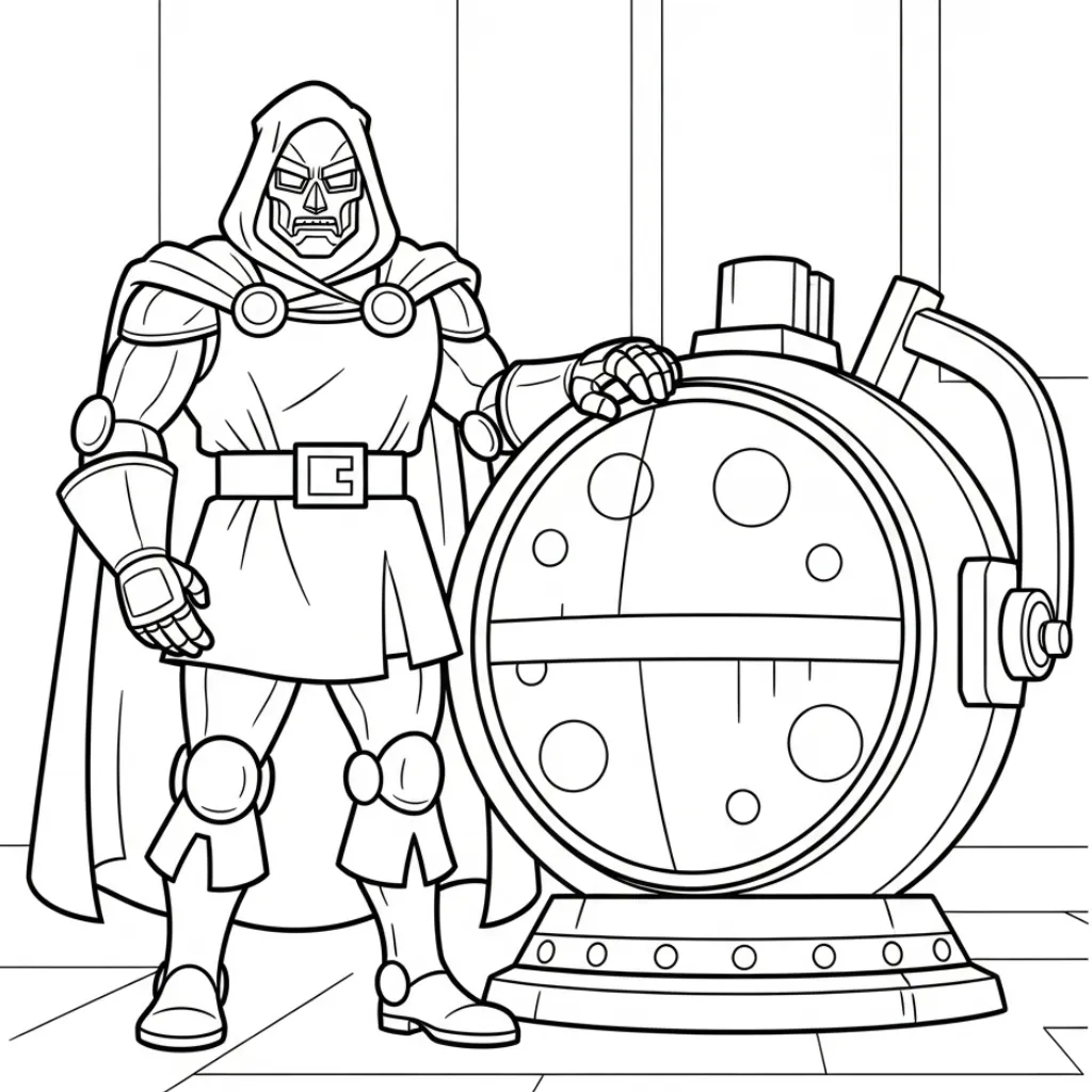 imprimir Doctor Doom 11 para colorear