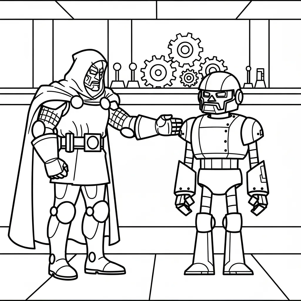 Doctor Doom 12 para dibujar e imprimir