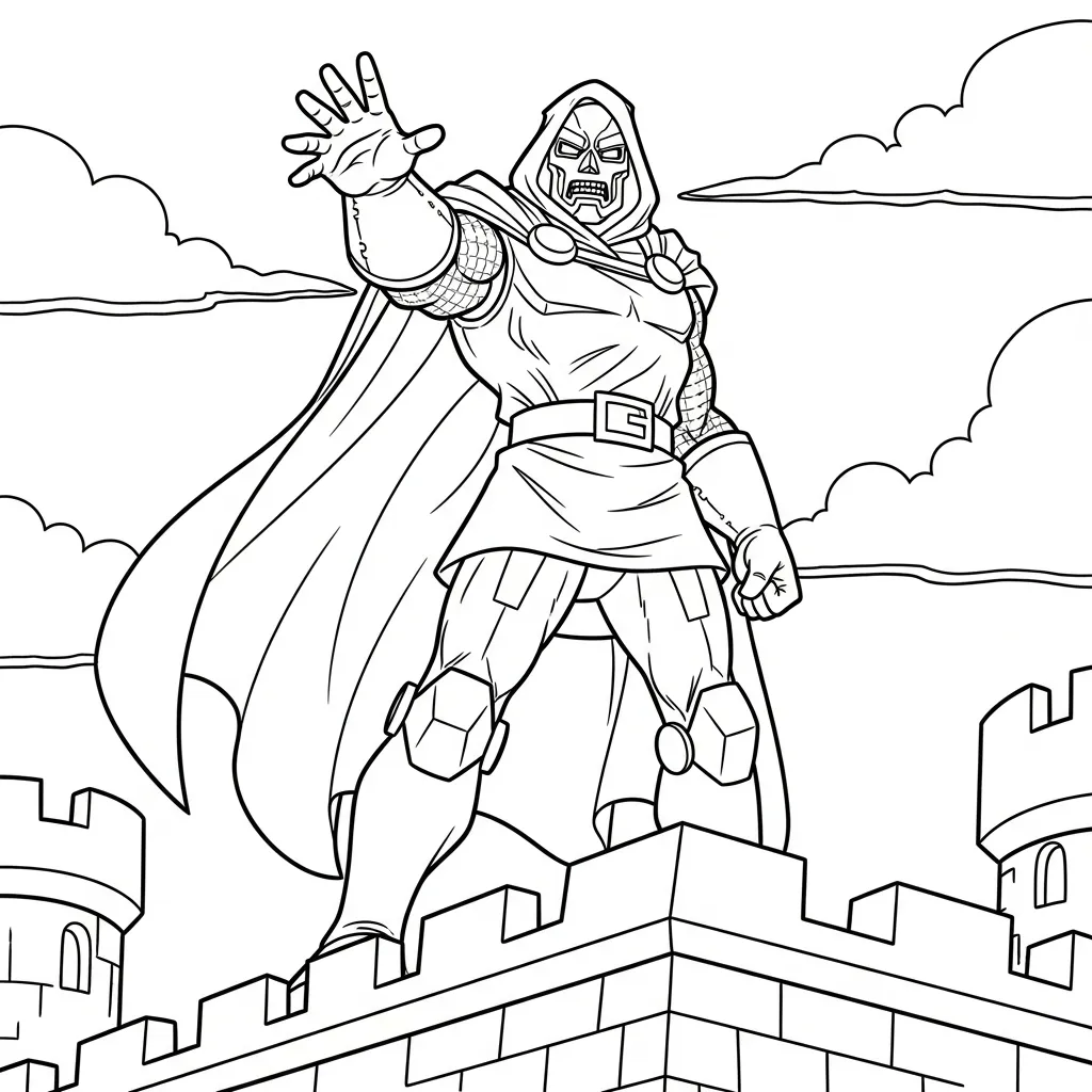 descargar Doctor Doom 14 para colorear gratis