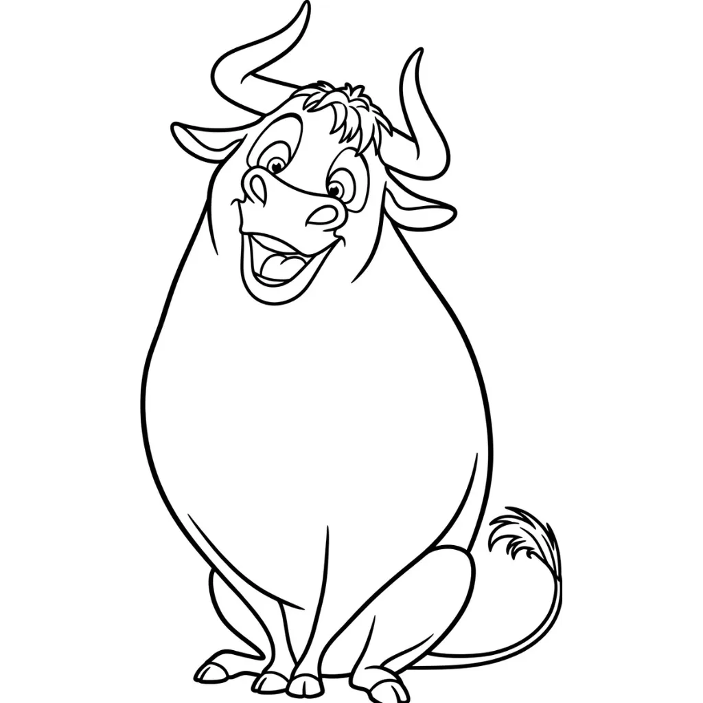 Ferdinand 23 para colorear para imprimir kawaii