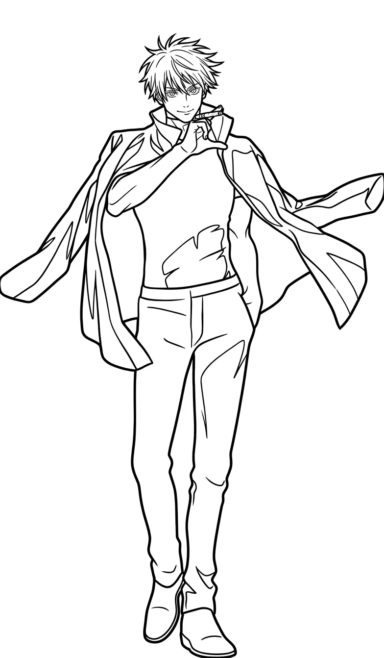 descargar Gojo Satoru 18 para colorear gratis