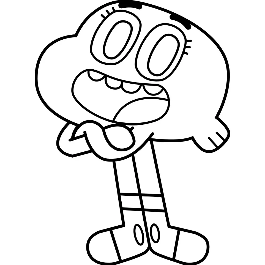 Gumball 17 para colorear en línea