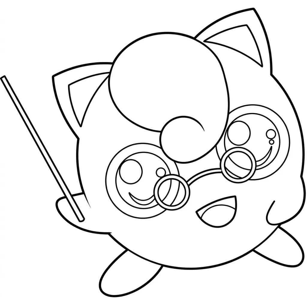 Jigglypuff 12 para colorear para imprimir