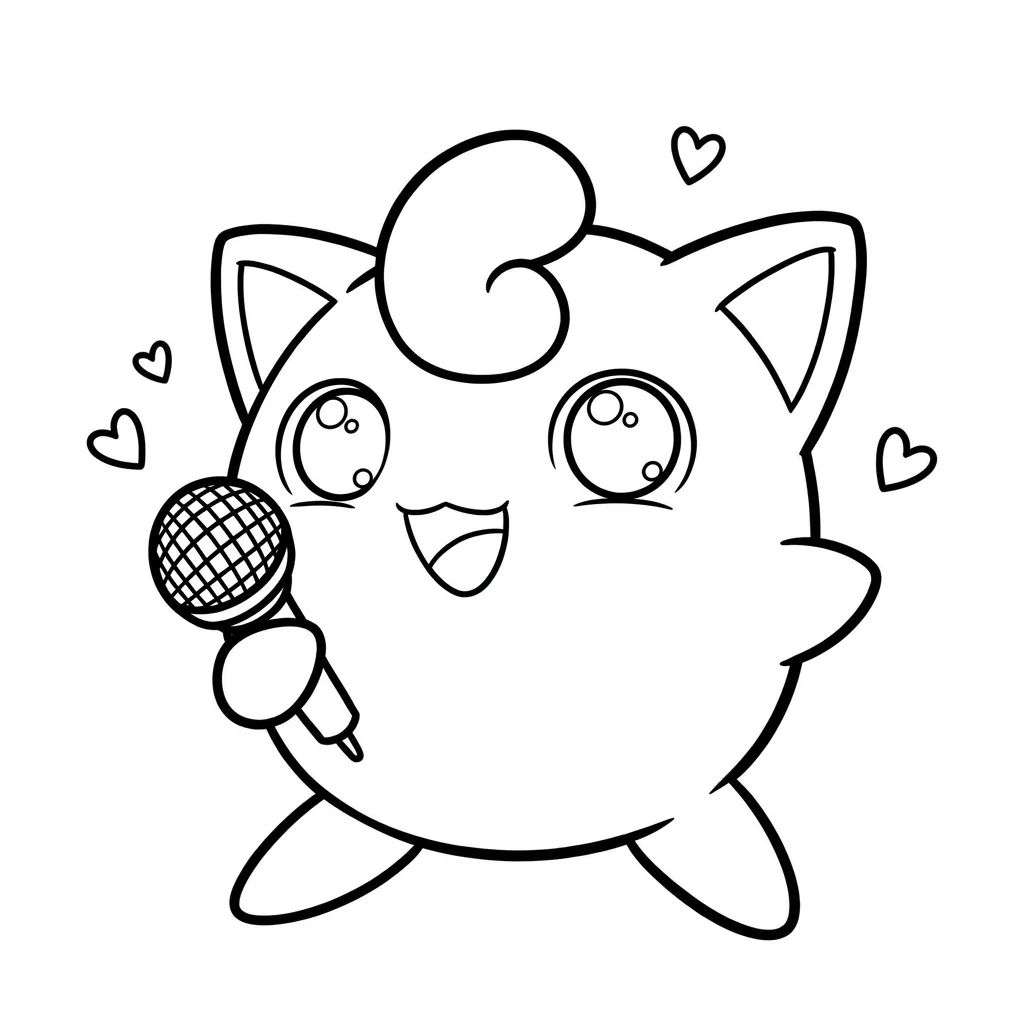Jigglypuff 15 para dibujar en línea