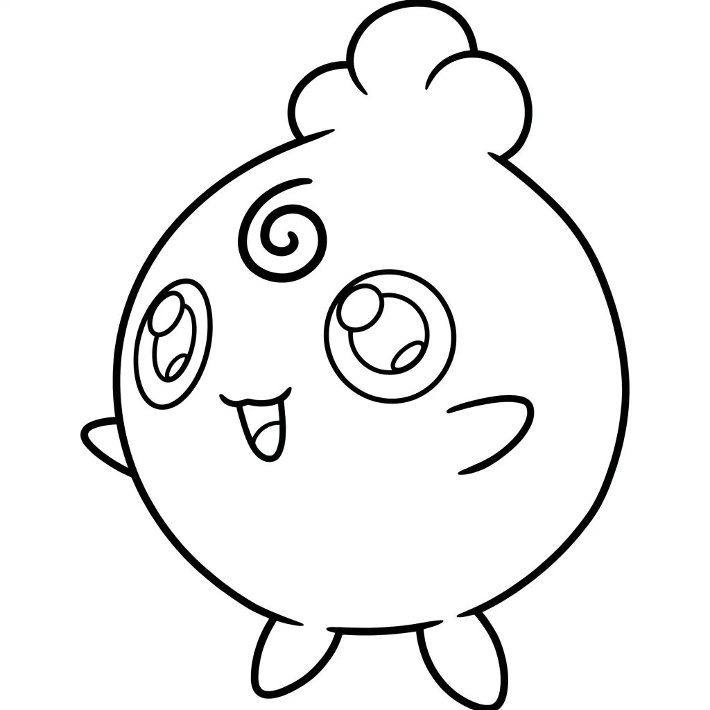 Jigglypuff 18 para colorear para imprimir pdf