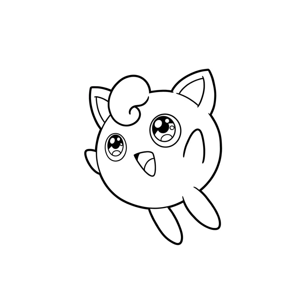 Jigglypuff 2 para colorear gratis en línea