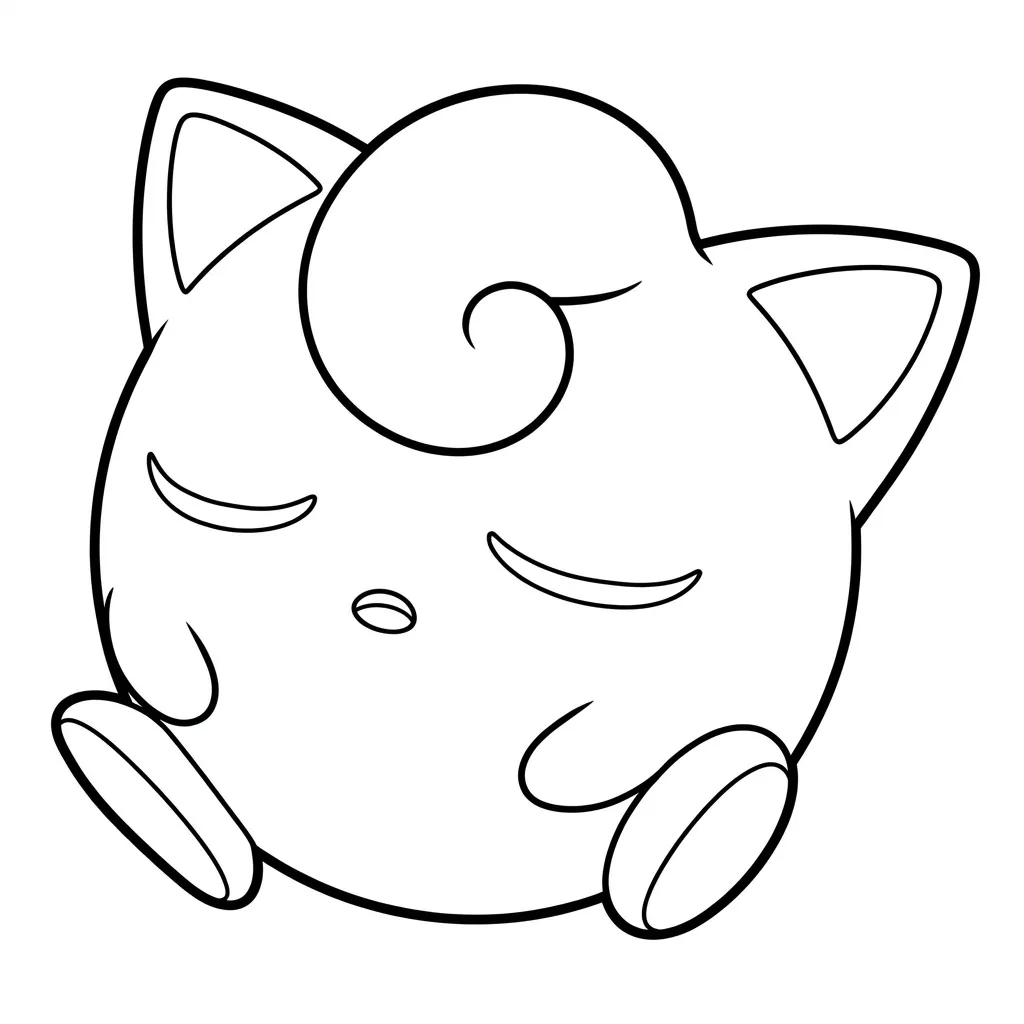 Jigglypuff 9 para colorear y dibujos
