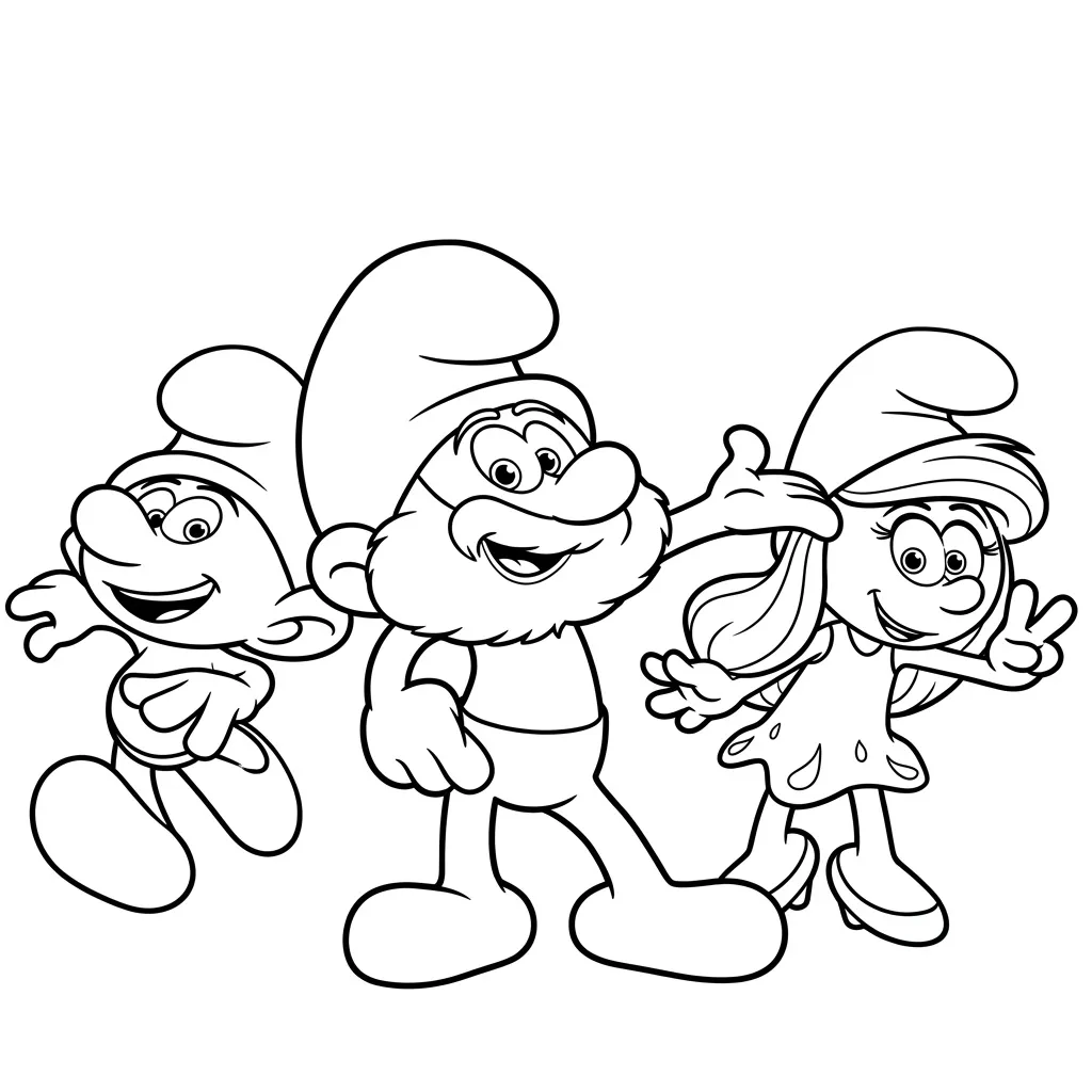 Los Pitufos 25 para colorear gratis
