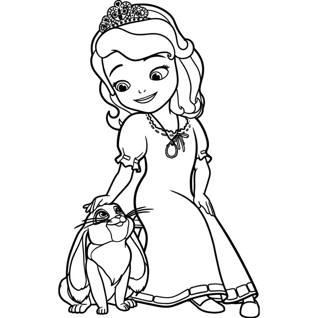 Princesa Sofia 13 para colorear y dibujos