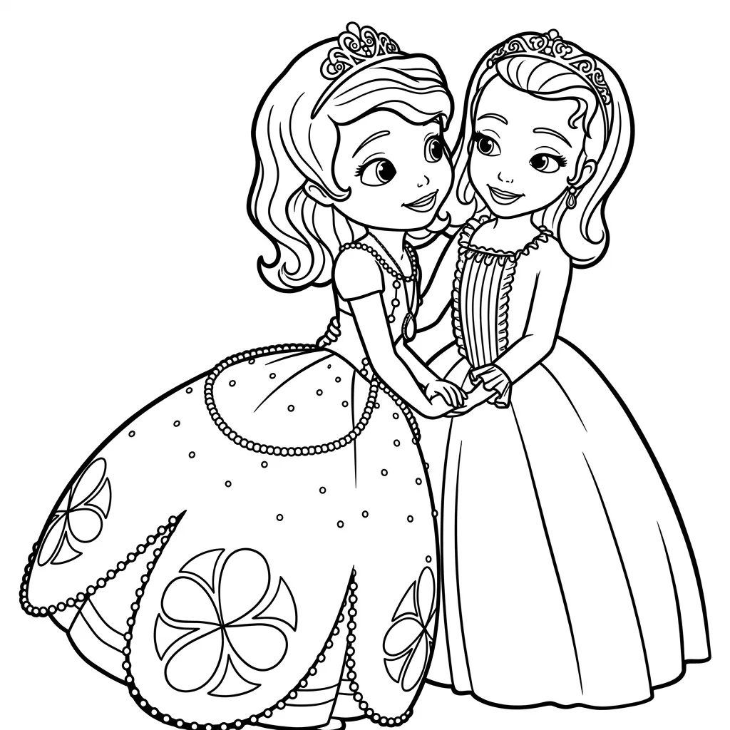 Princesa Sofia 8 para colorear para descargar