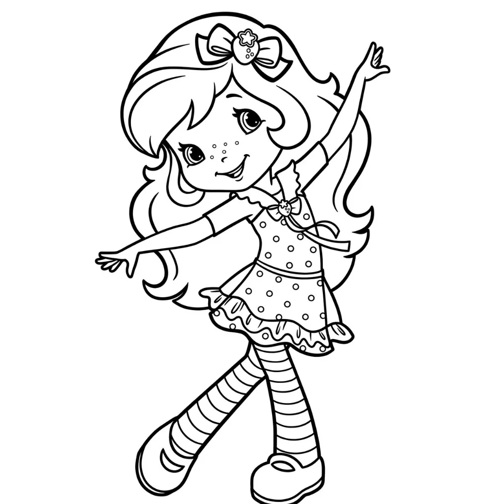 Rosita Fresita 4 para colorear gratis para niños