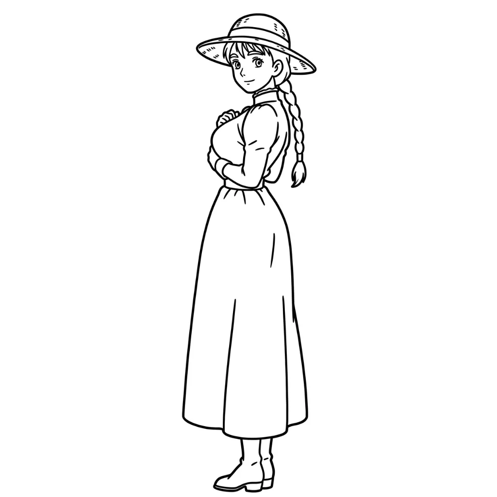 Spirited Away 13 para colorear para imprimir a4