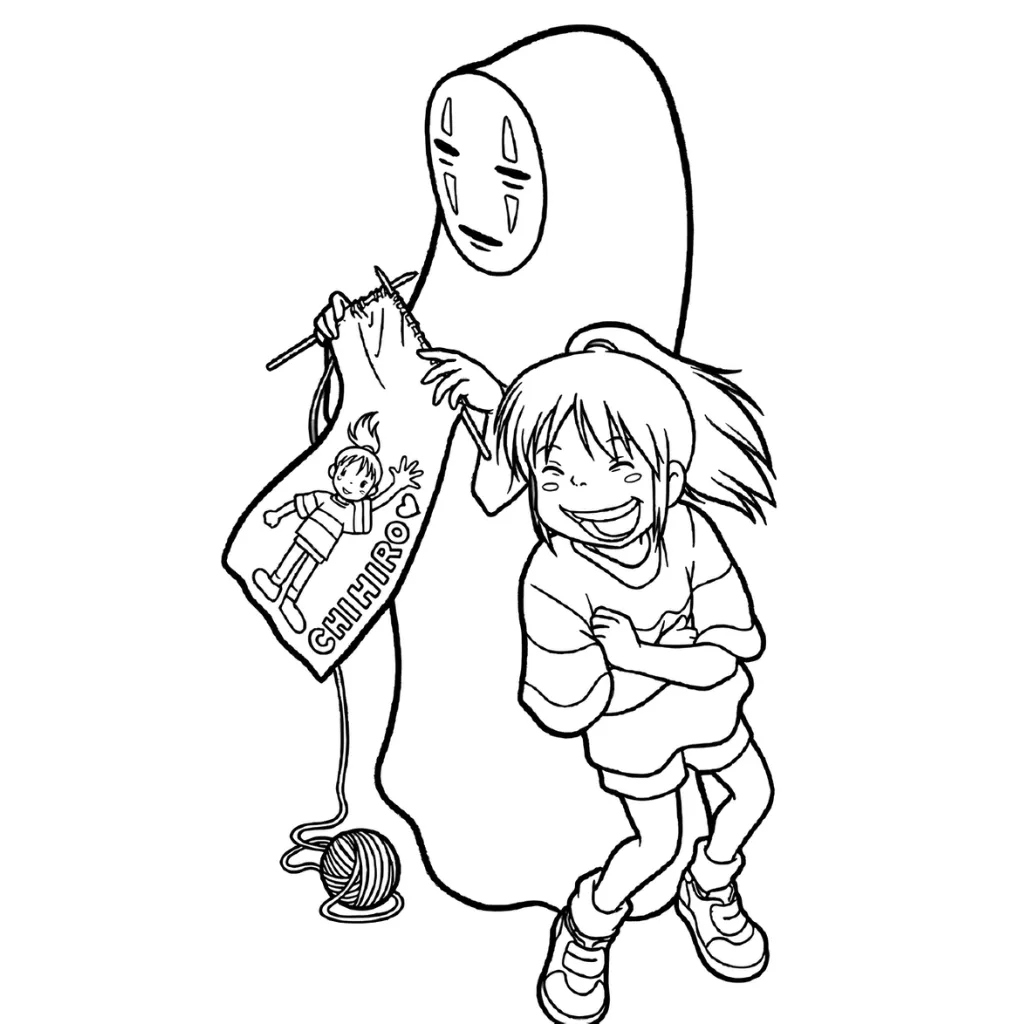 Spirited Away 21 para colorear en línea
