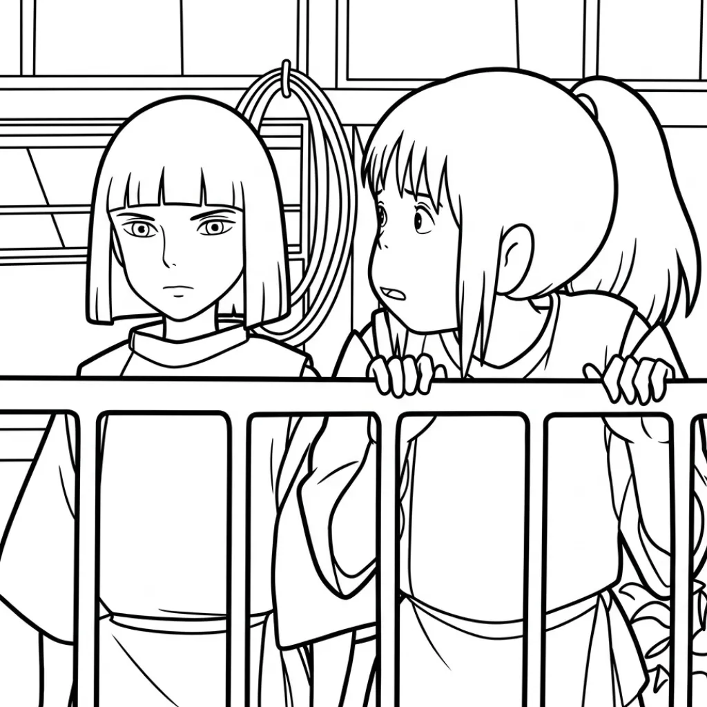 Spirited Away 27 para colorear para imprimir gratis