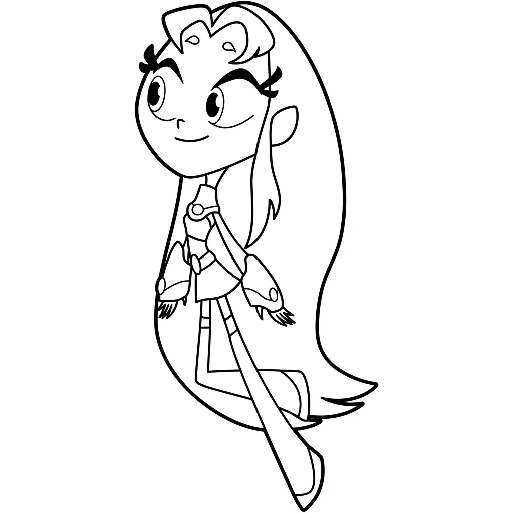 Starfire 11 para colorear para imprimir a4