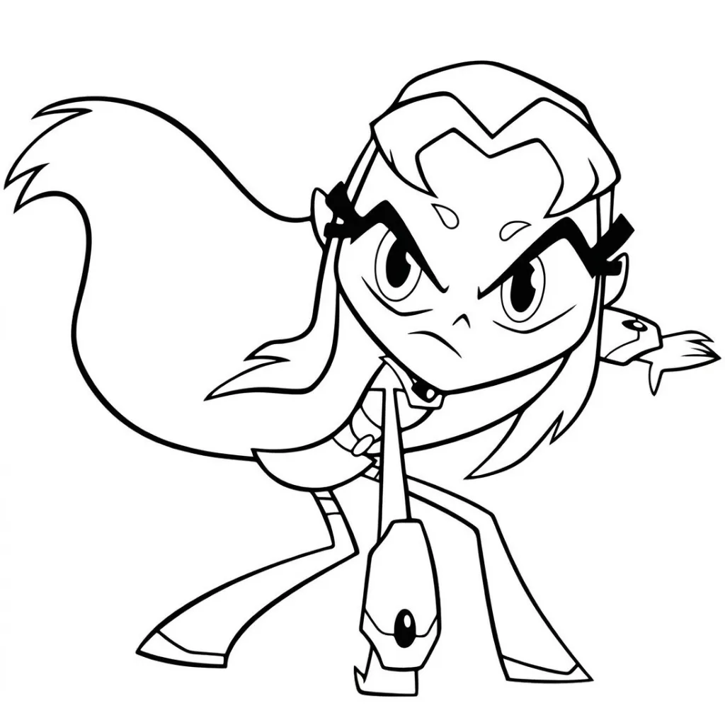 Starfire 15 para colorear gratis en línea