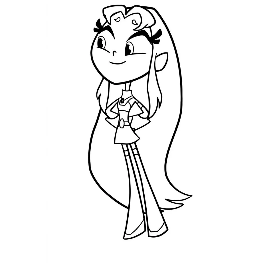 Starfire 16 para colorear para imprimir pdf