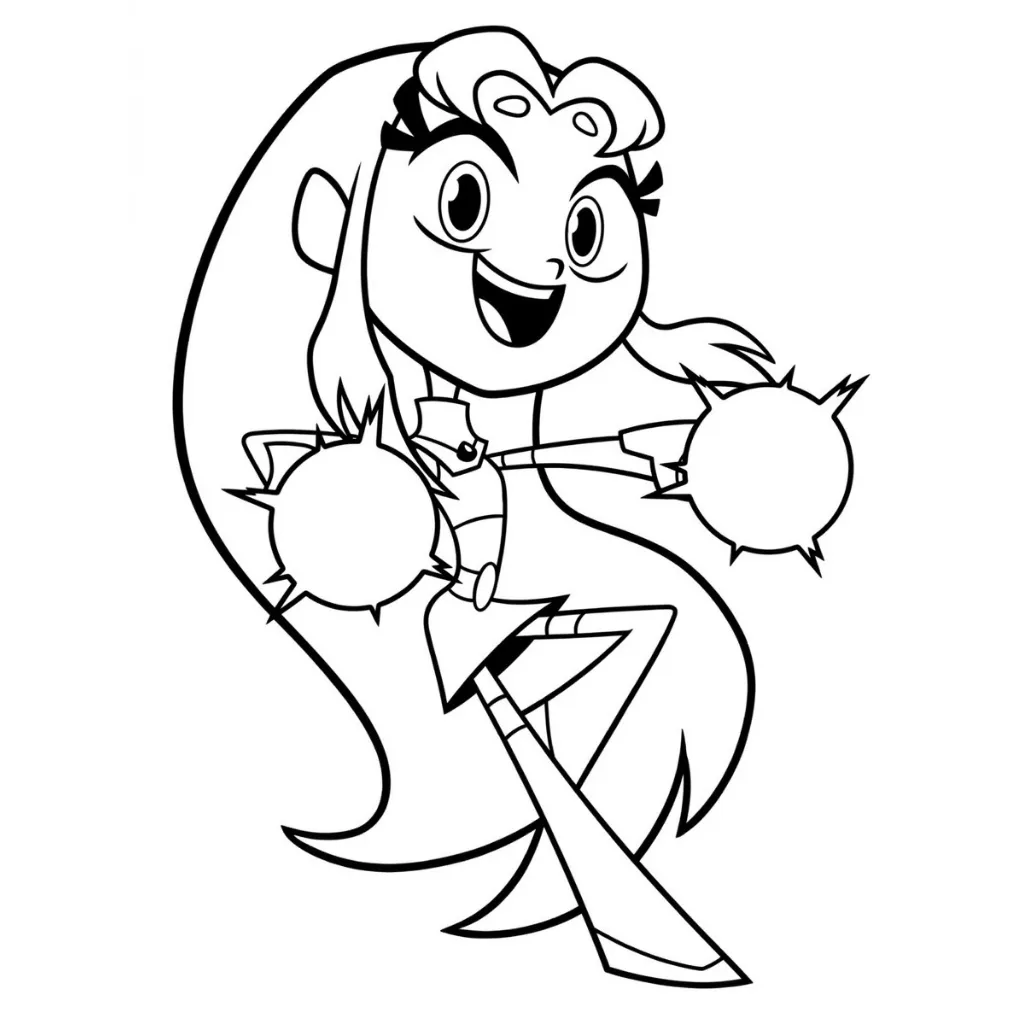 Starfire 18 para colorear y recortar