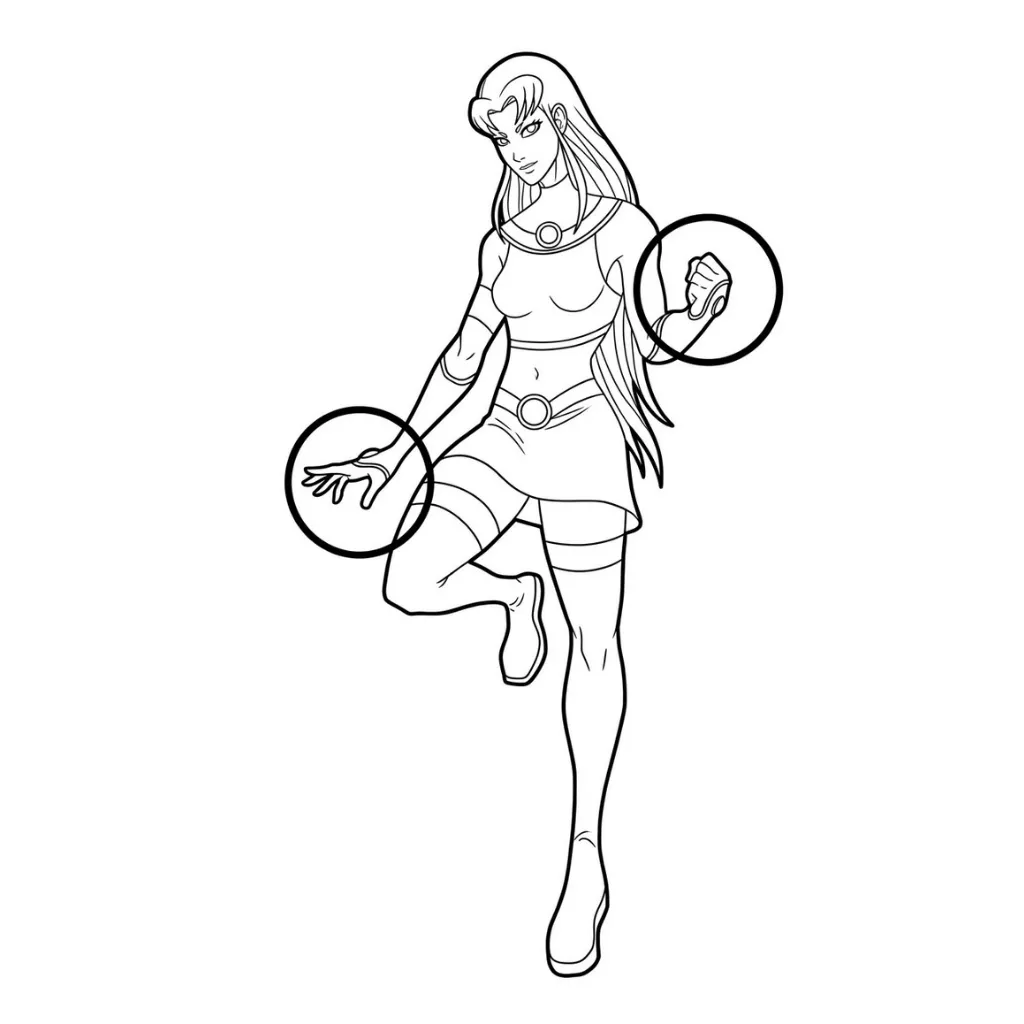 Starfire 20 para colorear y dibujo para imprimir